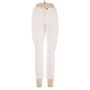 JEN7 by 7 For All Mankind White Boyfriend Skinny Jeans Sz 10 NWT‎